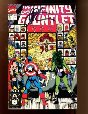 INFINITY GAUNTLET #2 - SIGNED BY JIM STARLIN (VF/NM) 1991