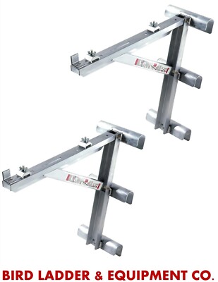 (1 pair) WERNER AC10-20-03 Aluminum Long Body Ladder Jacks 20'' Wide Plank 