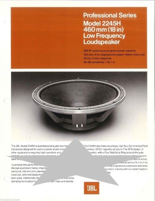 jbl 2245h recone kit