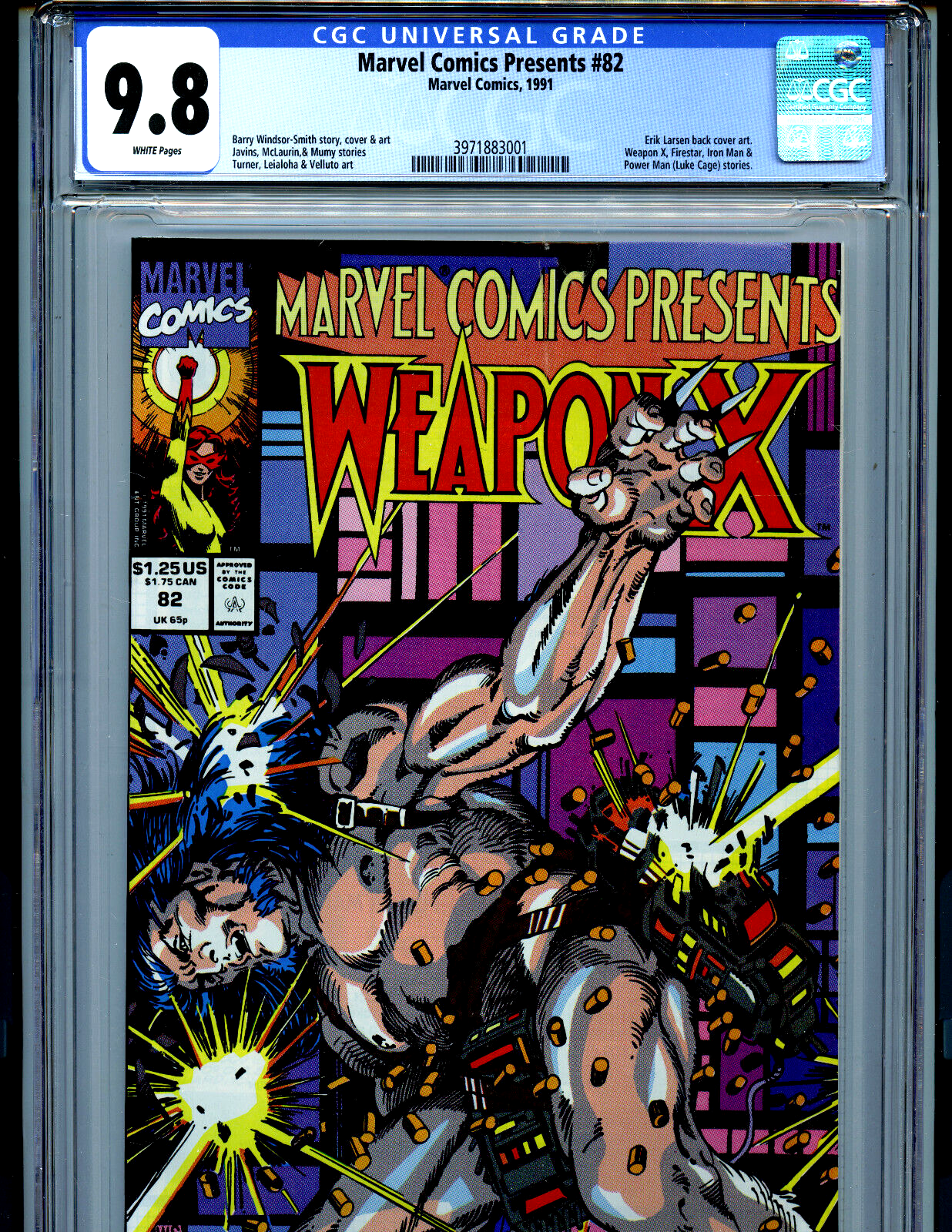 Marvel Comics Presents #82 CGC 9.8 1991 Weapon X Wolverine Smith