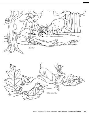 135 Gunstock Carving Patterns & Ramelson/Ullman 2 Line 16LPI Checkering Tool USA