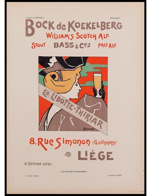 Original Lithograph by Emile Berchmans from Les Affiches Etrangeres