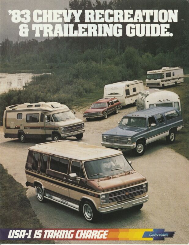 1983 Chevrolet Dealer Sales Brochure Chevy Recreation & Trailering Guide