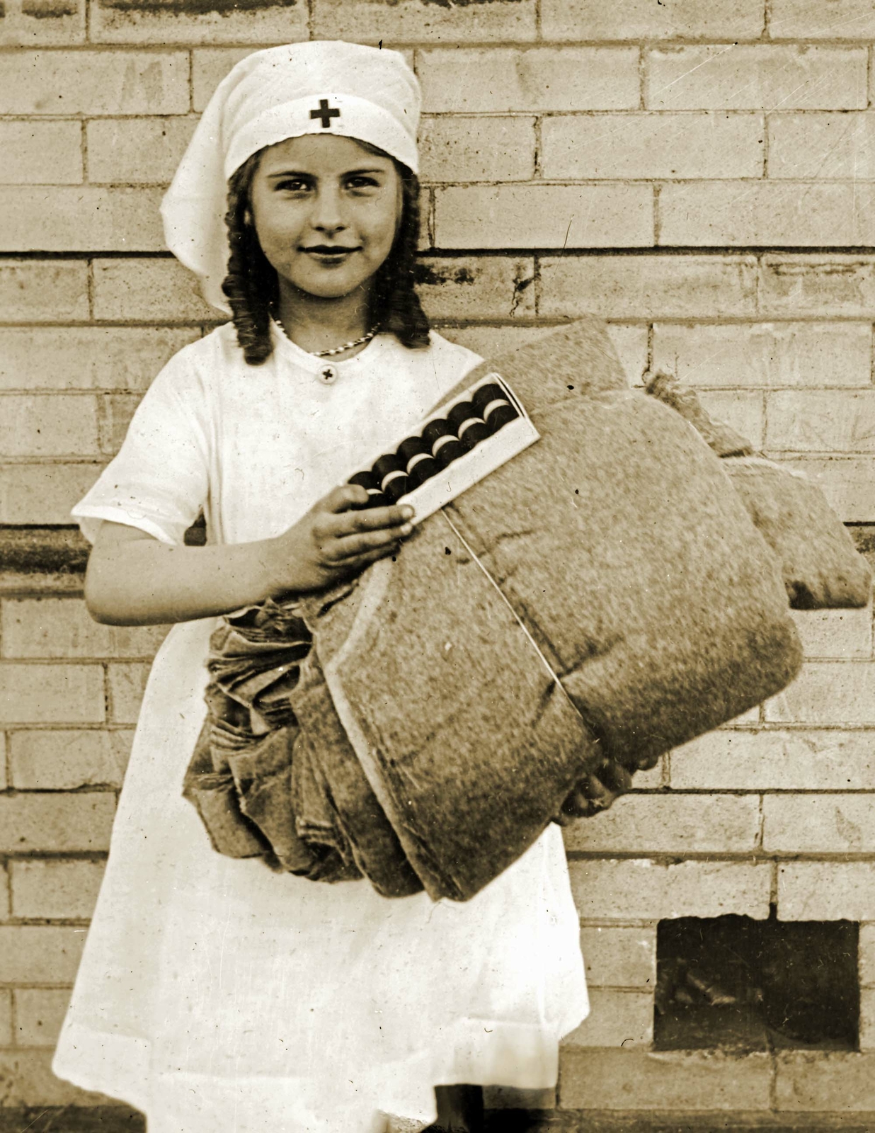 1920 Junior Red Cross Member, Denver, Colorado Old Photo 8.5" x 11" Reprint