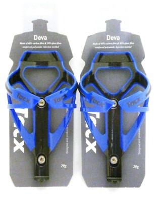 Tacx Deva Water Bottle Cages Pair Blue 