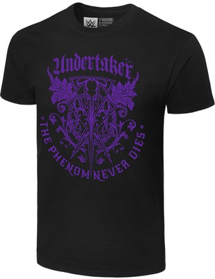 WWE THE UNDERTAKER The Phenom Never Dies OFFICIAL AUTHENTIC T-SHIRT