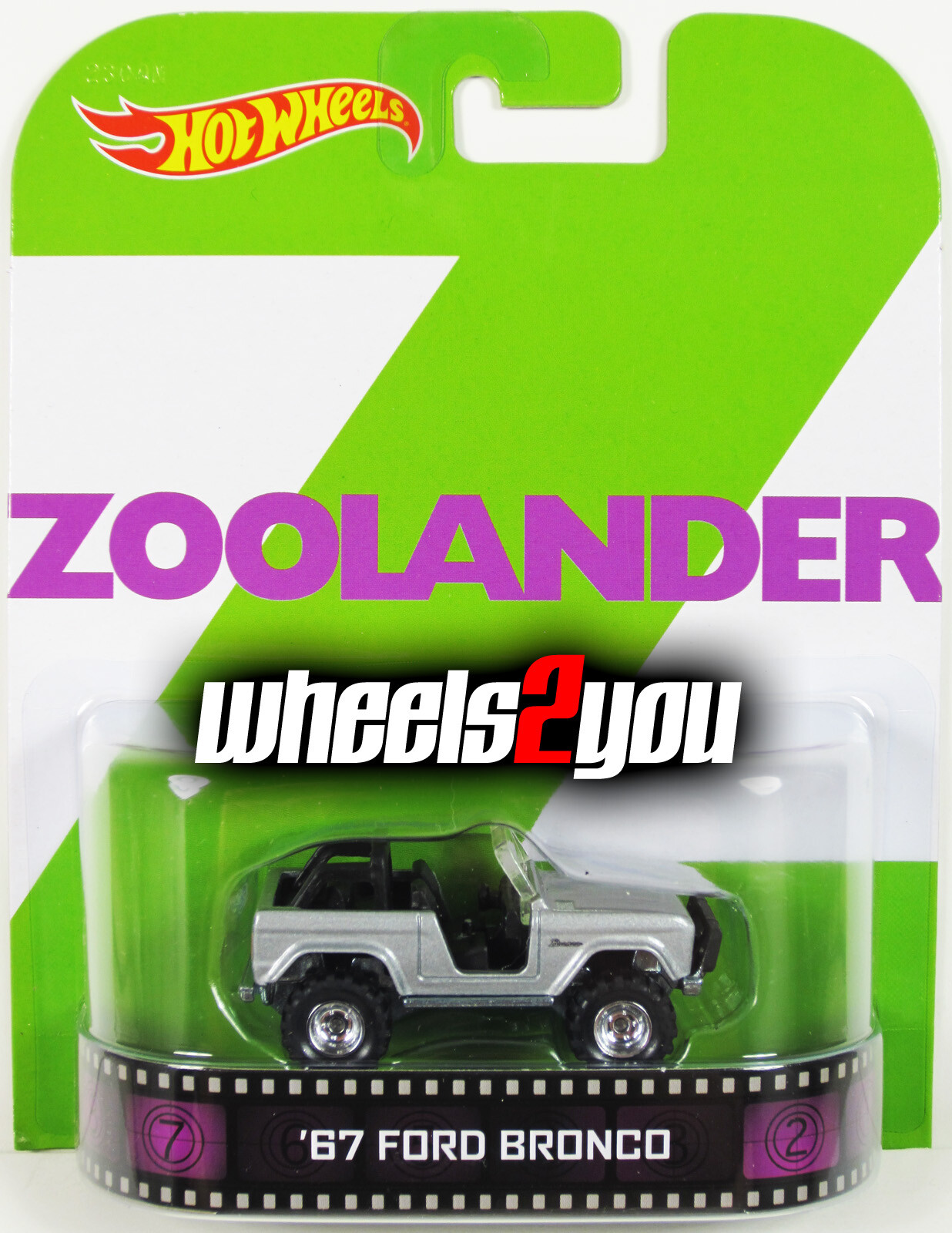 Hot Wheels 67 FORD BRONCO Zoolander - Retro Entertainment 1:64