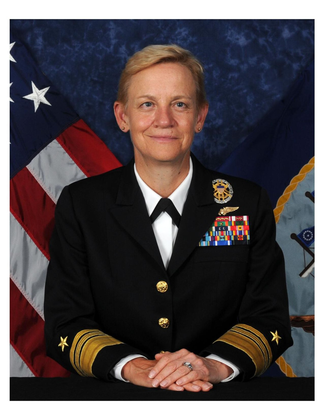 United States Navy Admiral Nora W. Tyson 8x10 Photo On 8.5
