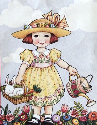 Mary Engelbreit Handmade Magnet-Hello Spring
