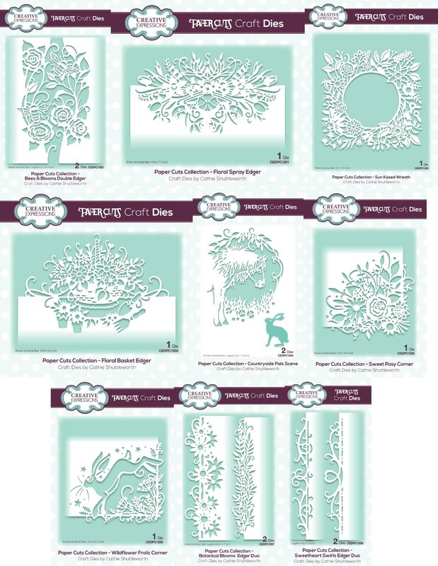 Creative Expressions - Paper Cuts Campagne Collection - Cathie Shuttleworth