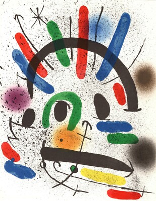 Joan Miro、PEINTURE、画集画、新品額装付 Joan Miro 