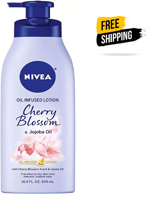 NIVEA Oil Infused Body Lotion, Moisturizing Body Lotion for Dry Skin, 16.9 Fl oz