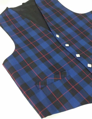 rangers tartan waistcoat