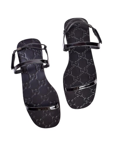 Gucci Vintage Tom Ford Era Black Monogram Patent Leather