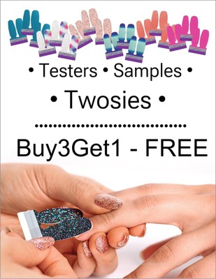 Color Street - TWOSIES - SAMPLES - TESTERS - BUY 3 GET 1 FREE  !!!