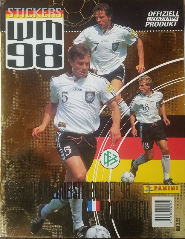 Album Panini Wm 98 Nationalmannschaft Vide Empty + 1 Pack Sealed