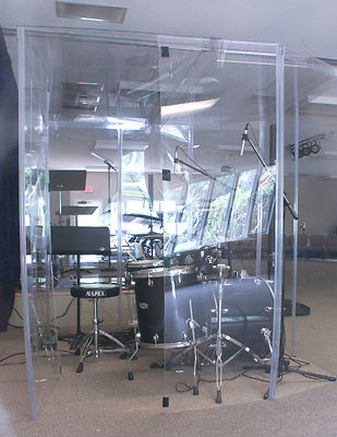 DRUM BOOTH Sound Booth  FULLY ENCLOSED WITH A DOOR