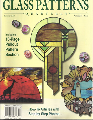 CONTEMPORARY STAINED GLASS PROJECTS W/FULL-SIZE PATTERNS BOOK  1978