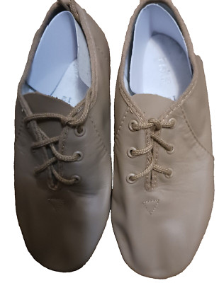 BLOCH JAZZ SHOES TAN GIRLS SIZE 12 NEW