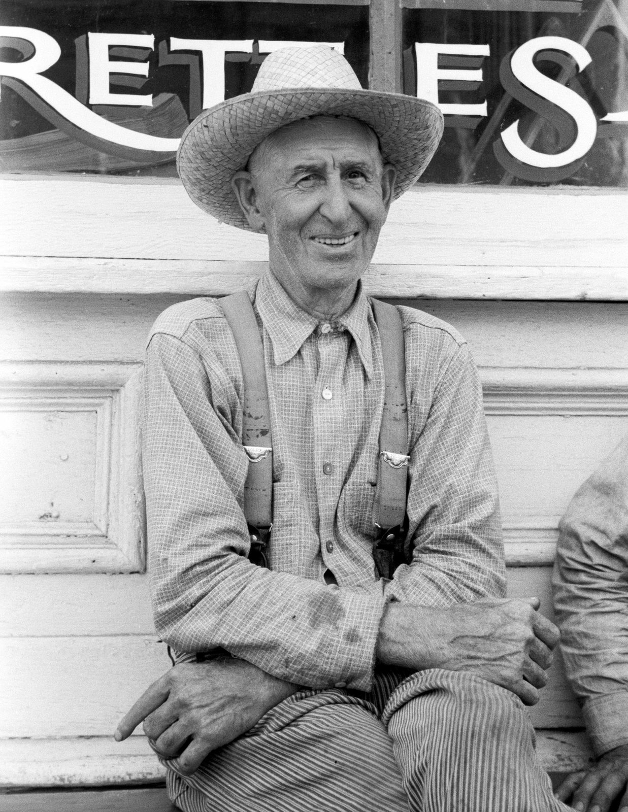 1939 Farmer in Town, Collins, Iowa Vintage Old Photo 8.5" x 11" Reprint