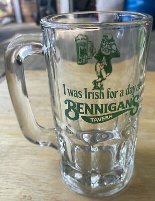 Bennigans Leprechaun Mug I Was Irish For A Day At Bennigan s Tavern Mug