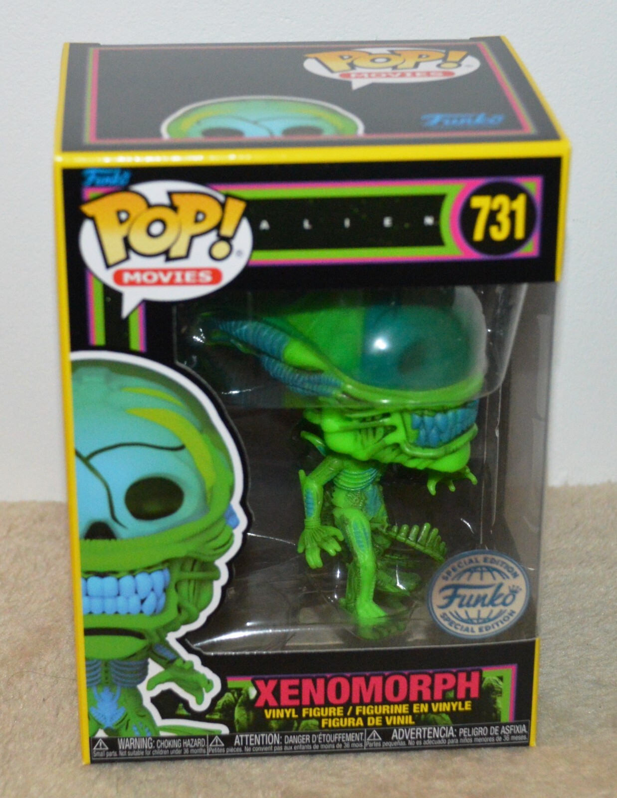 ALIEN Funko pop XENOMORPH Blacklight 731 Edition Spéciale | eBay