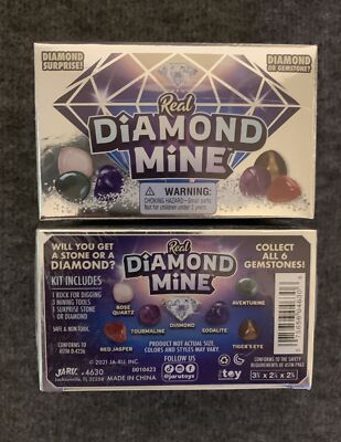 Real Diamond Mine Dig In Gem Or Diamond? X2 New JA-RU #4630