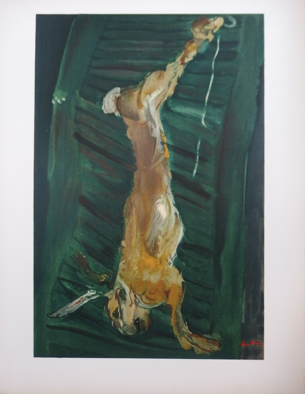 ChaÃ¯M Soutine : LiÃ¨Vre Au Volet Vert, Lithographie SignÃ©E