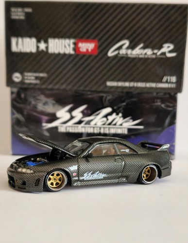 ミニカー KAIDO HOUSE LTD EDN NISSAN GT-R R33 Kaido House x Mini GT Nissan GT-R (R33) Active Carbon R V2