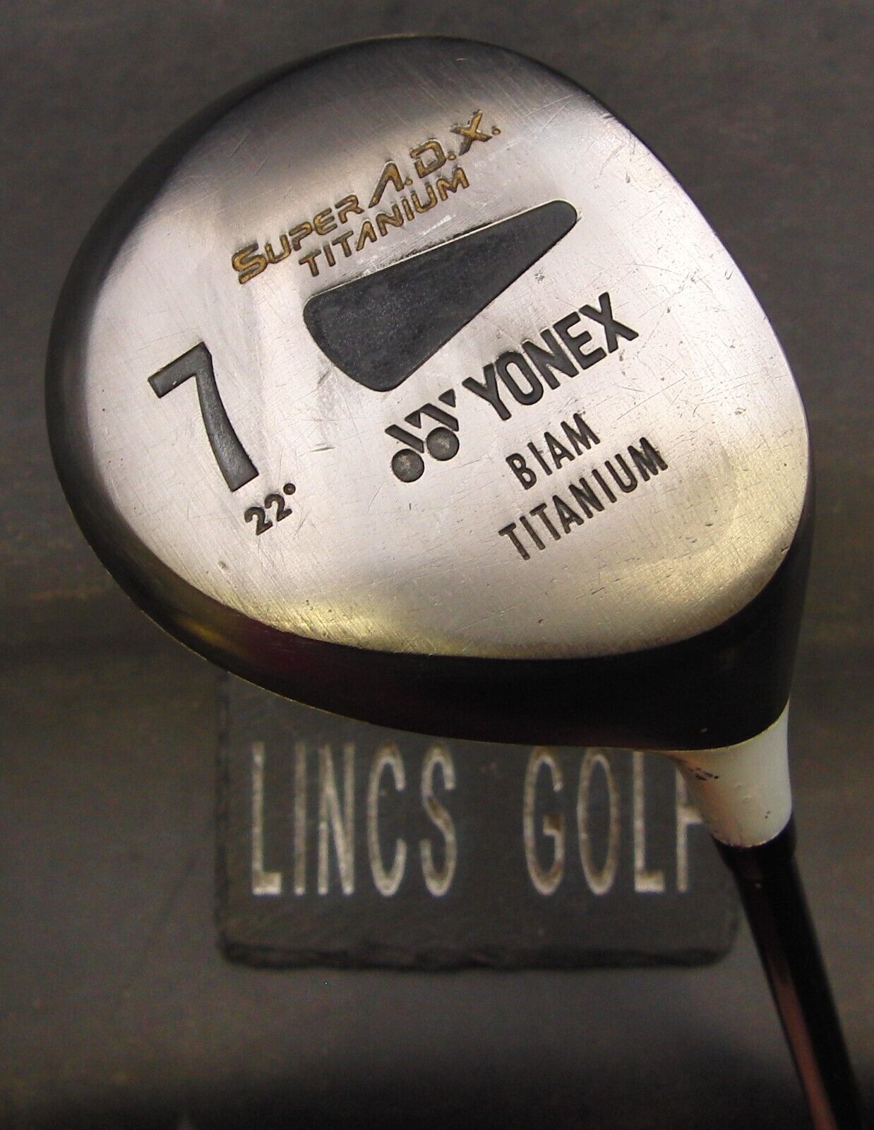 Yonex Super ADX Biam Titanium 22° 7 Wood Stiff Graphite Shaft Chaucer Grip Yonex Super ADX Biam Titanium 22° 7 Wood Stiff Graphite Shaft Chaucer Grip