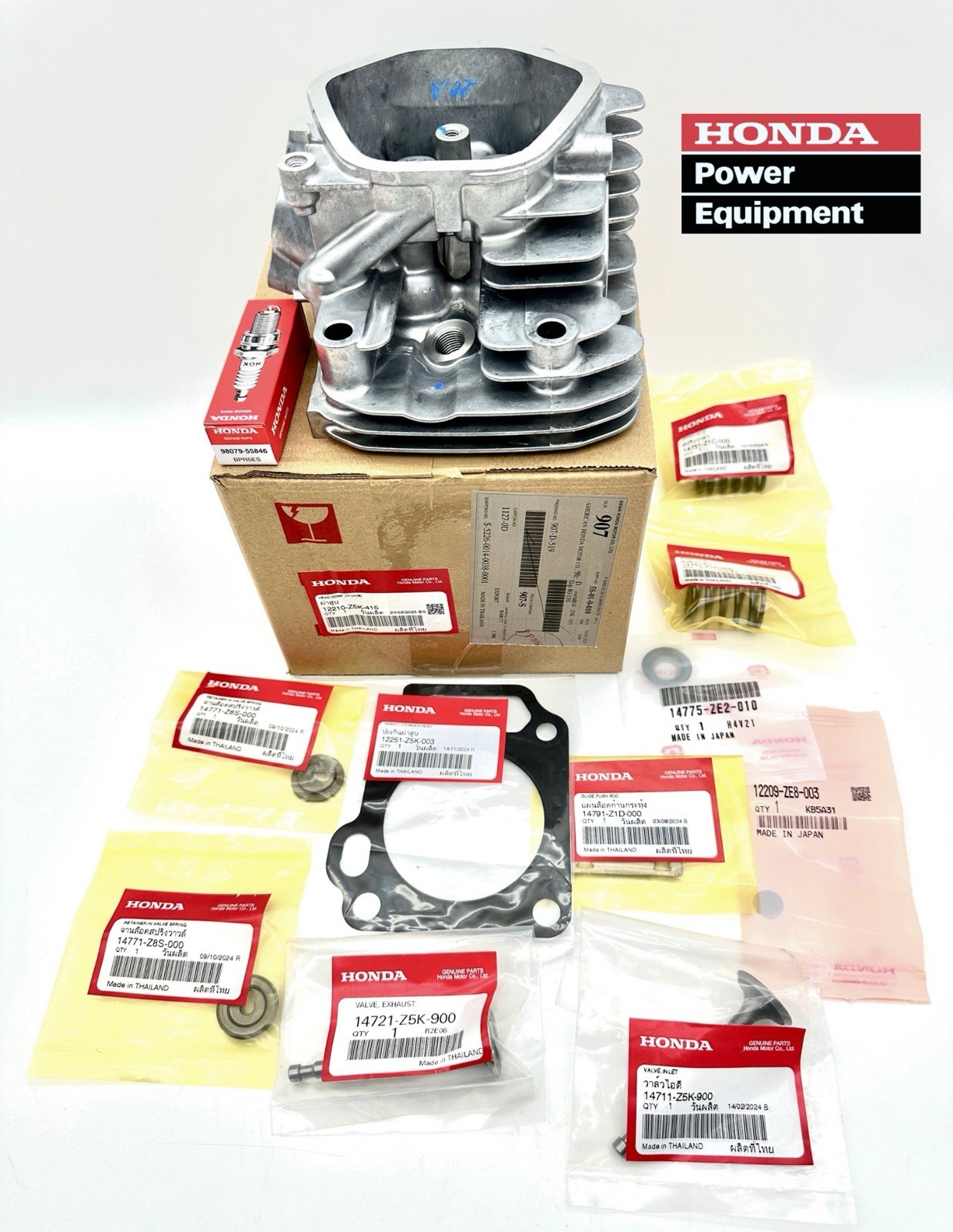 GENUINE OEM HONDA KIT 12210-Z5K-415 CYLINDER HEAD ASSY GX240 UT2