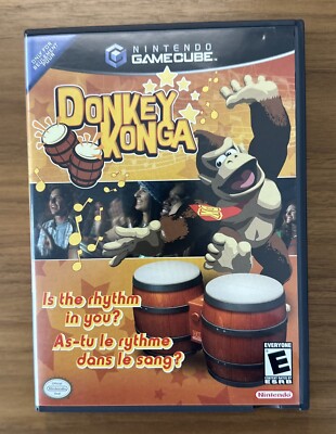 Donkey Konga Nintendo GameCube Complete With Case, Disc & Manual CIB