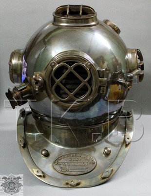 18'' US Navy Scuba Divers Diving Helmet Mark V Deep Sea Marine Bostan Giftable