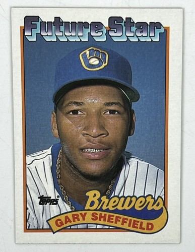 1989 Topps #343 Gary Sheffield Future Star Rookie Card RC