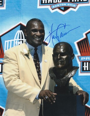 HARRY CARSON  NEW YORK GIANTS   ACTION SIGNED 8X10