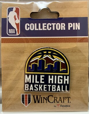 DENVER NUGGETS MILE HIGH BASKETBALL LAPEL COLLECTOR PIN NEW WINCRAFT
