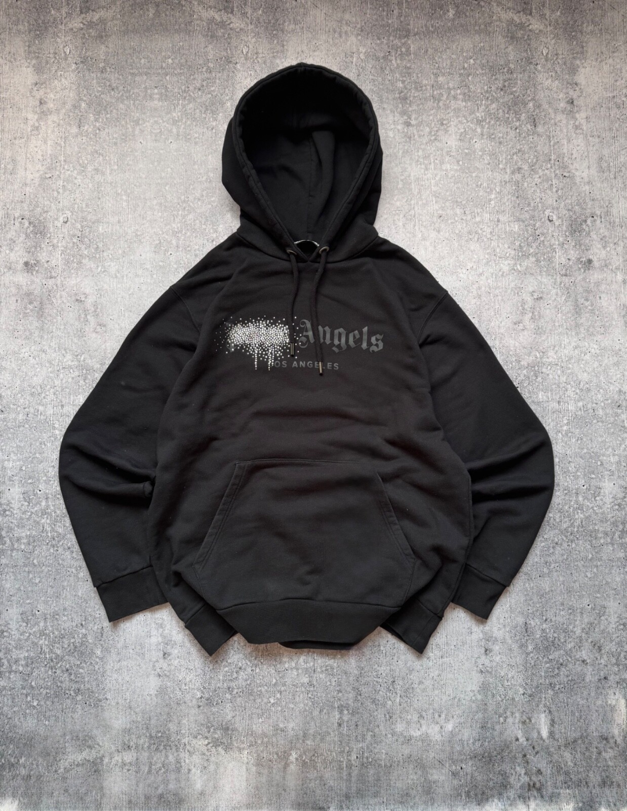 100% AUTHENTICATED Palm Angels Rhinestone Sprayed Hoody