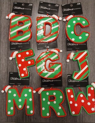 The Christmas Shoppe Rubber Monogram Letters 11 Variations B,C,D,E,F,G,I,J,M,R,W