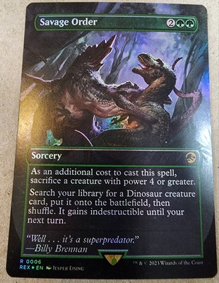 Savage Order - #06 Foil (Borderless) Jurassic World