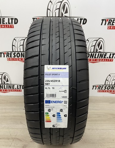 235/45R18 ４本セット ミシュラン PILOTSPORT4 テスラ 2022年製 バリ溝】ミシュラン パイロットスポーツ4 235/45R18 4