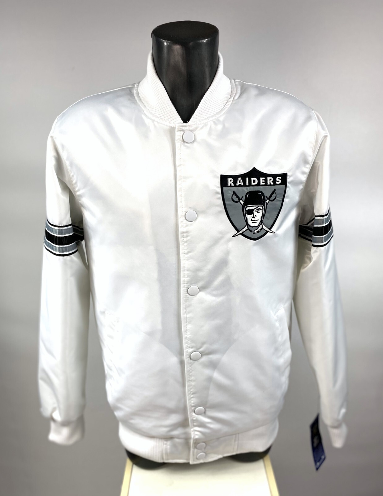 Raiders ジャケット Las Vegas Raiders JH Design Cotton Twill Full Snap Jacket