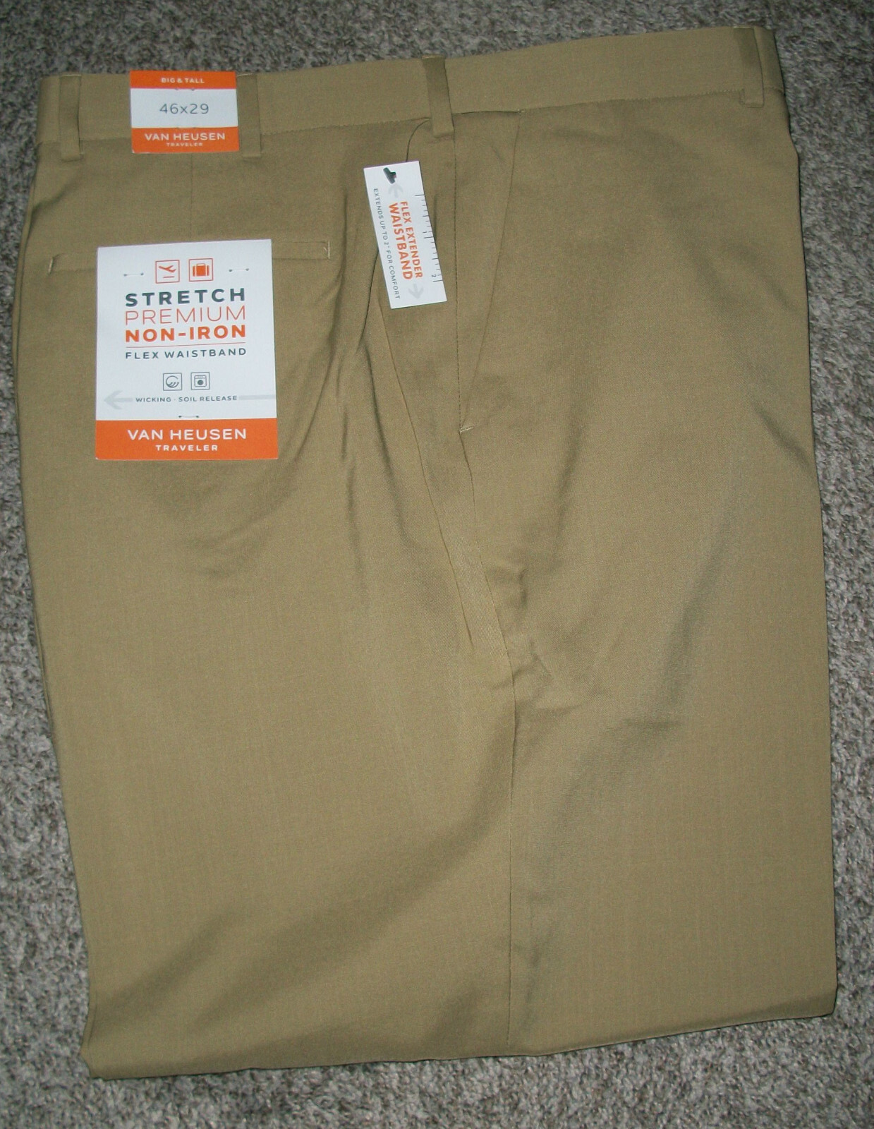 Брюки Big Mens VAN HEUSEN Flat Front 