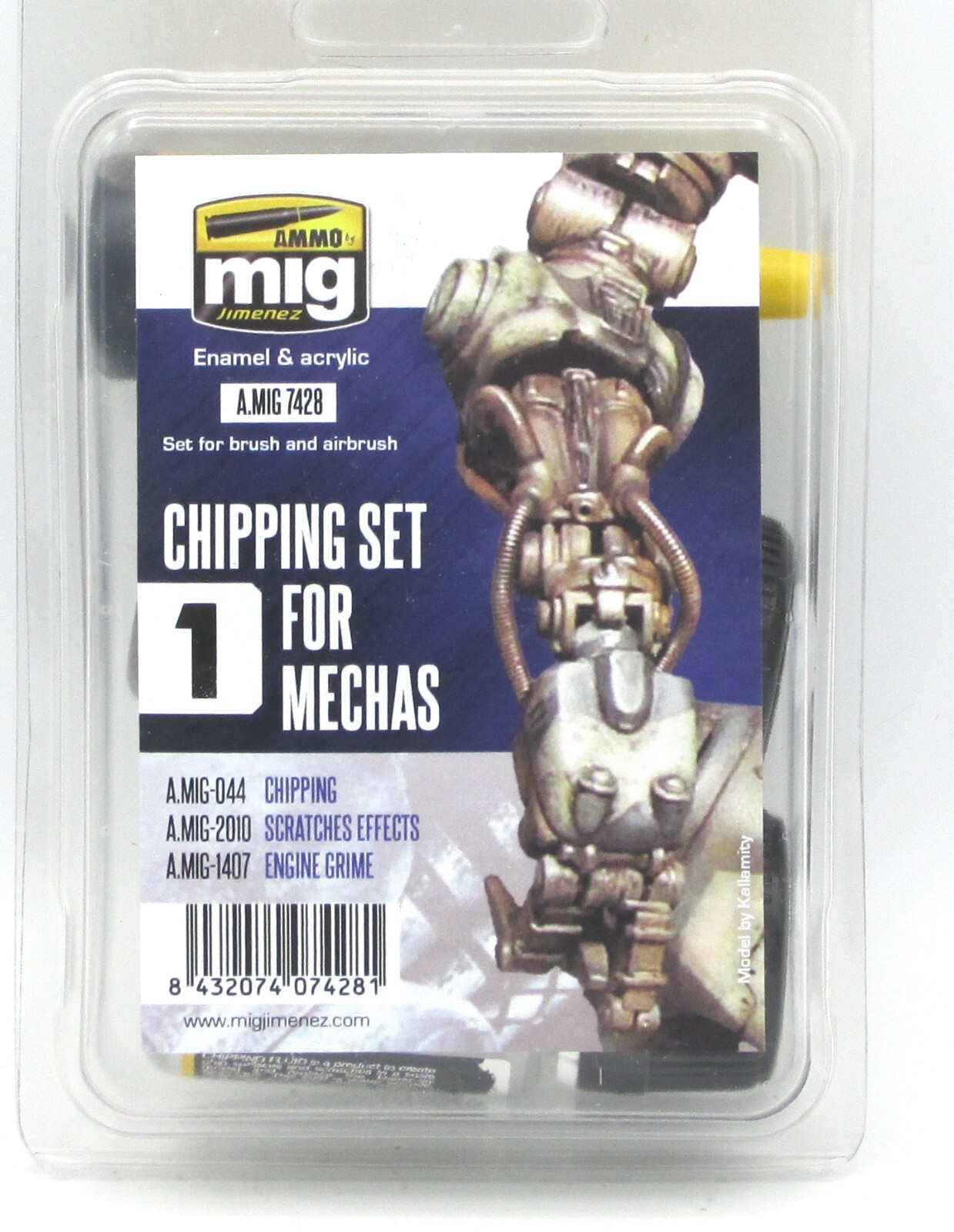 CHIPPING SET FOR MECHAS weathering set AMIG-7428 Ammo of Mig CHIPPING SET FOR MECHAS weathering set AMIG-7428 Ammo of Mig