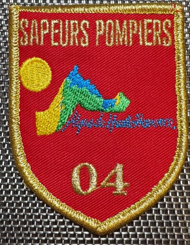 Ecusson Patch Sapeurs Pompiers Sdis 04 (ÃCu 76) Alpes De Haute Provence