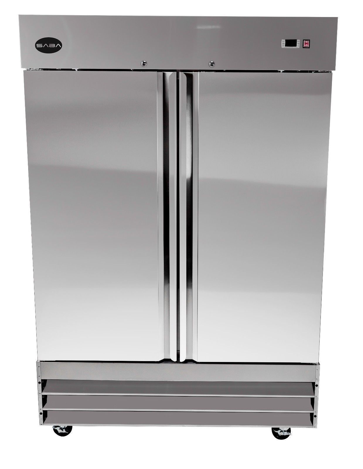 SABA S-47F Heavy Duty Commercial Reach In Freezer (Two Door, Stainless Steel)
