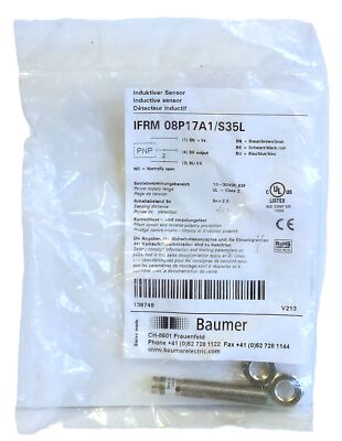 Baumer IFRM 08P17A1/S35L 10-30 VDC Inductive Proximity Sensor