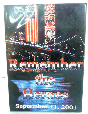 VINTAGE SEPT 11 2001 REMEMBER THE HEROS PHOTO ALBUM BOOK NEW YORK NEVER USED
