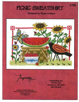Picnic Sweatshirt by Imaginating cross stitch pattern