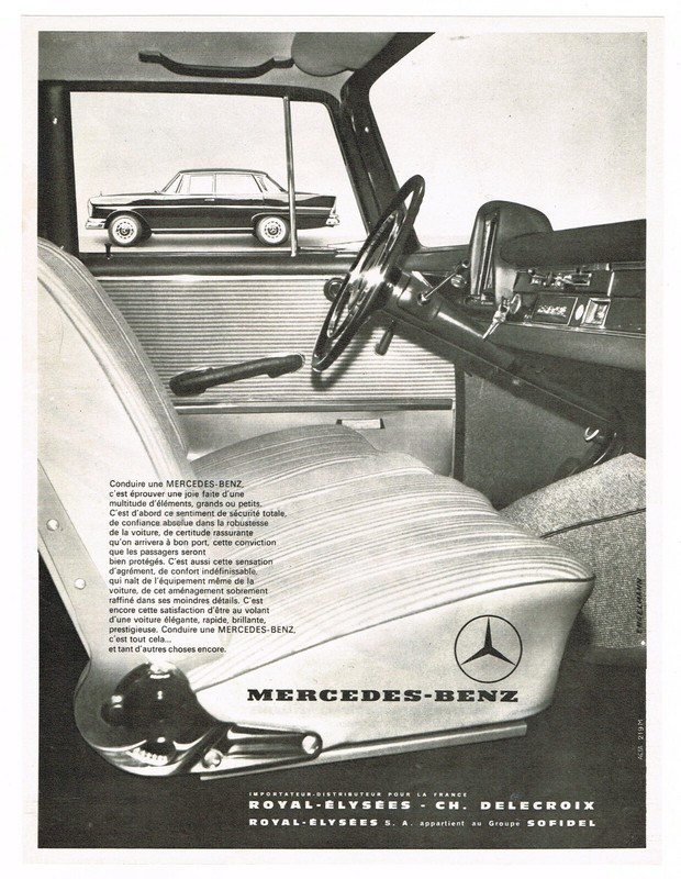 *** Mercedes-Benz *** 1965 - Pub. (24,5 X 32,5) // P622