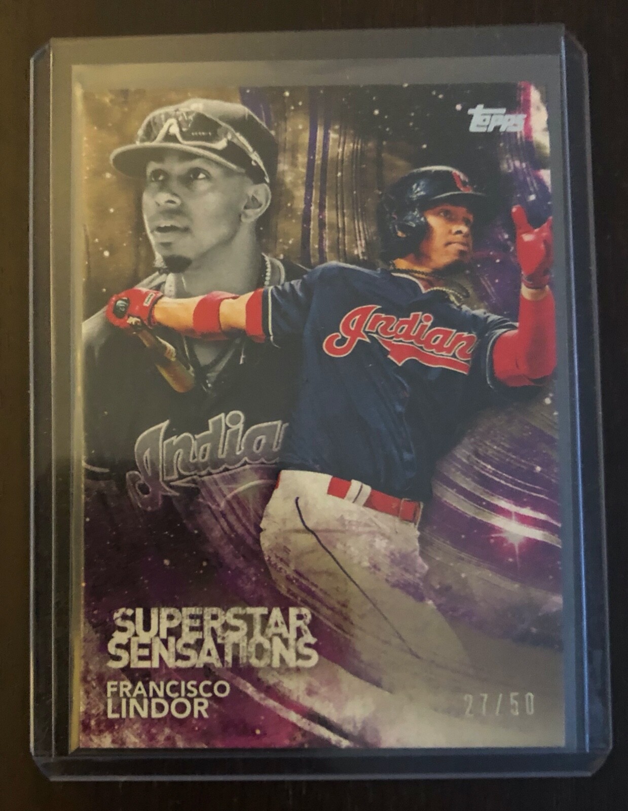 ❤️❤️❤️❤️year note2018❤️❤️❤️❤️ 27th edition Francisco Lindor 2018 Topps Series 1 Superstar Sensations 27